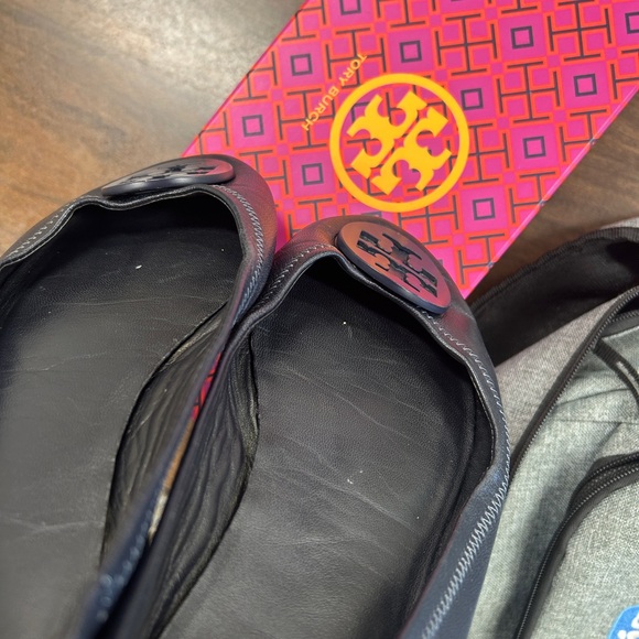 Tory Burch Minnie Flats in Navy - Picture 13 of 15